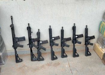 Forças de segurança apreendem mais de 80 armas e duas toneladas de drogas na região Norte
Foto: PMPR
