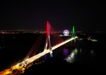 Ponte da Integração que está pronta, mas ainda não foi ianugurada. Fotos: Vídeo UP/IB