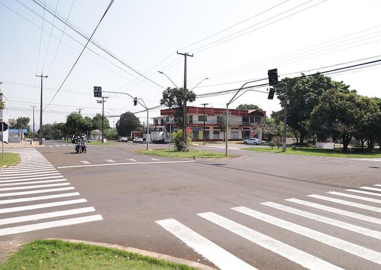 Localização do novo semáforo. Foto: Thiago Dutra/PMFI
