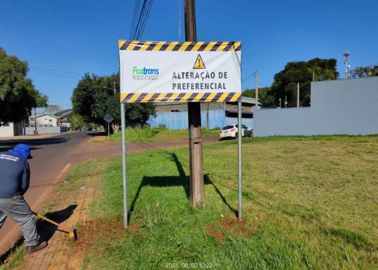 Nova preferencial. Foto: PMFI/Divulgação