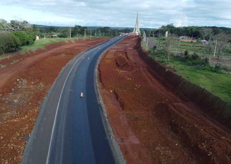 Obras da perimetral de Foz do Iguaçu. Foto: DER