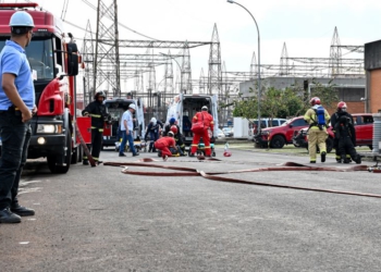 A simulação foi realizada na última trça-feira (22). Foto: Rafa Kondlatsch/Itaipu Binacional