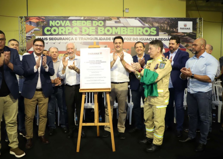 O governador Carlos Massa Ratinho Junior inaugurou nesta sexta-feira (1) a nova sede do 9° Grupamento do Corpo de Bombeiros de Foz do Iguaçu.
Foto: Ari Dias/AEN