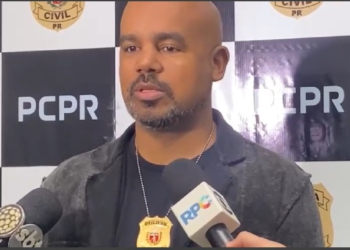 Delegado Rodrigo Souza. Foto: captura de vídeo divulgado pela PC