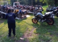 Motos apreendidas em fiscalizações em Foz do Iguaçu. Foto de arquivo: GM de Foz