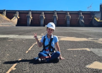 As calhas do Vertedouro são umas das preferidas por ela para fazer inspeção. Foto: arquivo pessoal/divulgação