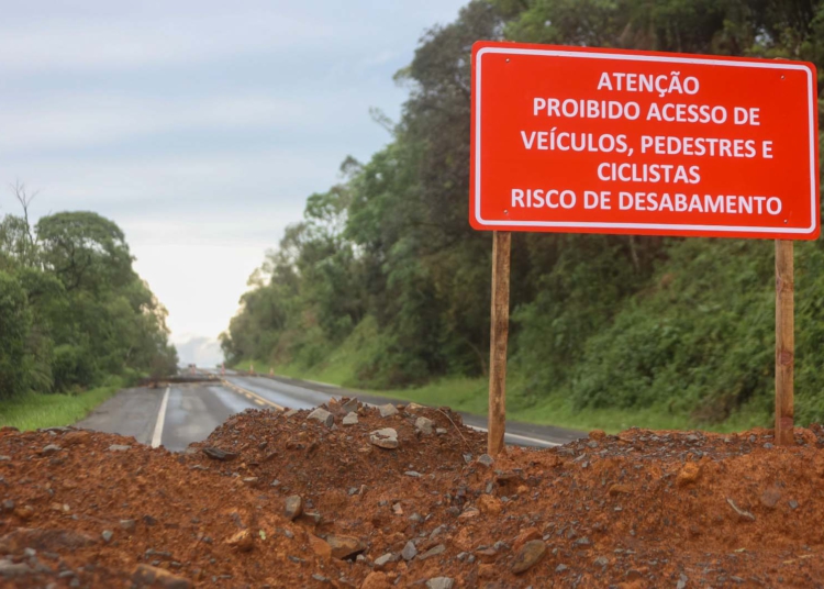 Situação em União da Vitória. Foto: Gilson Abreu/AEN