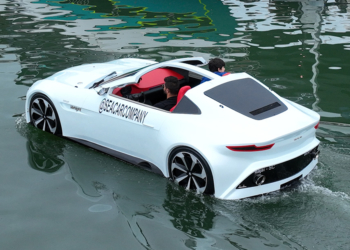 "Carro barco" uma das curiosidades do evento. Foto: divulgação