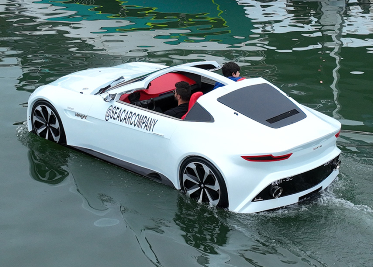"Carro barco" uma das curiosidades do evento. Foto: divulgação