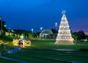 Decoração de Natal no Gramadão da Vila A. Foto: Sara Cheida/IB