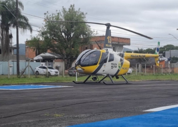 Helicóptero Falcão possui equipamentos de ponta para vigilância diurna e noturna. Foto: SESP