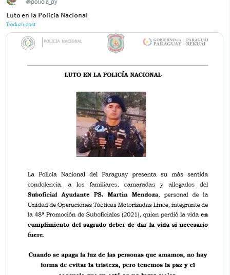 Foto: Polícia Nacional