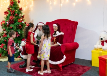 Casa do Papai-Noel no Gramadão da Vila A. Foto: Sara Cheida/IB