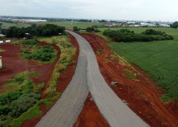 Obras da Perimetral Leste em andamento em Foz. Fotos: DER-PR