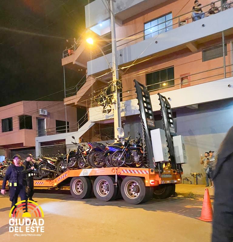 Motos apreendidas no fim de semana. Foto: divulgação