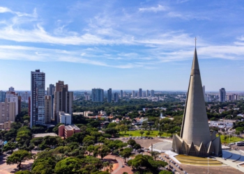 Catedral de Maringá, cidade localizada na região norte do Paraná.
Foto: Roberto Dziura Jr/AEN