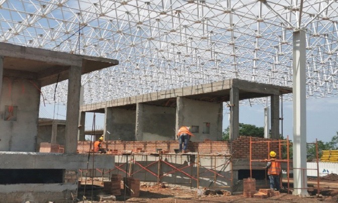 Obras civis do lado paraguaio. Foto: divulgação