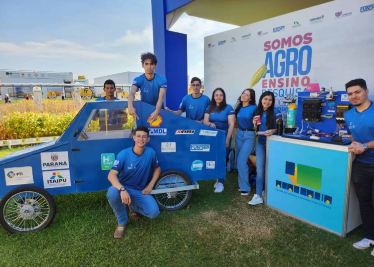 No Show Rural, ocorrido em Cascavel, em fevereiro deste ano, um dos maiores eventos do agronegócio do Brasil, o veículo à hidrogênio foi apresentado ao público juntamente com o arranjo técnico em desenvolvimento. Foto: PTI/Divulgação