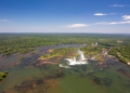 O Rio Iguaçu nasce na região leste da cidade de Curitiba e corre na direção oeste do estado até desaguar nas águas do rio Paraná, depois de formar as Cataratas do Iguaçu. Foto: Bruno Bimbato/divulgação