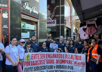 Manifestação no sábado, em Ciudad del Este. Fotos: divulgação/prefeitura