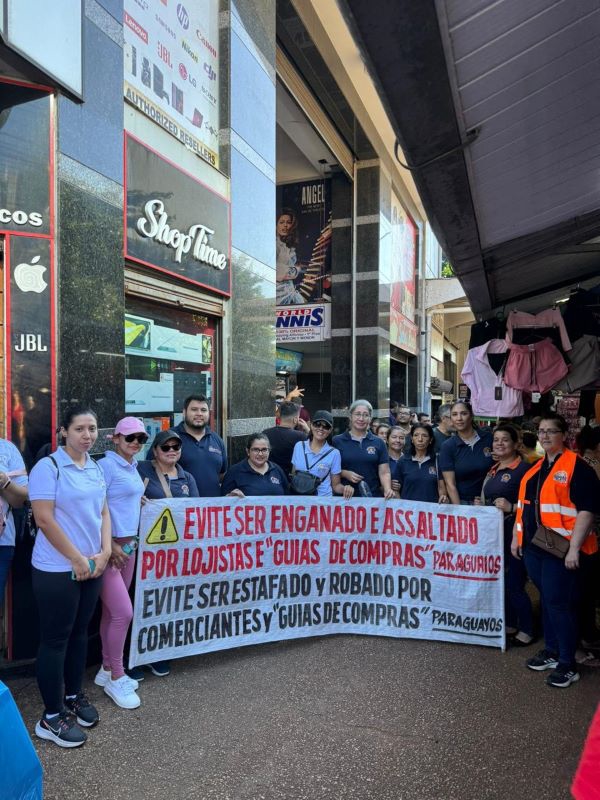 Manifestação no sábado, em Ciudad del Este. Fotos: divulgação/prefeitura