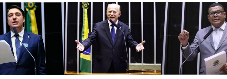 Giacobo, Vermelhor e Alves, graças a eles, vocês terão um novo imposto para pagar. Fotos: Câmara dos Deputados