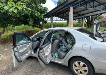 Um dos veículos apreendidos pela Receita Federal nesta terça-feira (09). Foto: divulgação