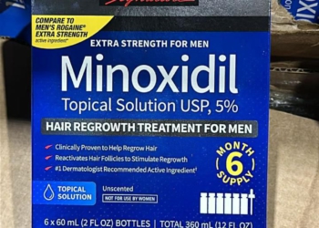 Medicamento contra a calvície apreendido. Foto: divulgação/RF