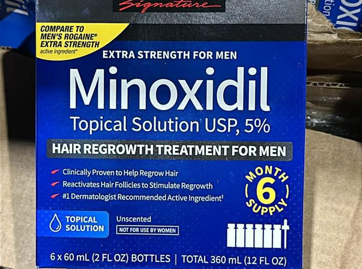 Medicamento contra a calvície apreendido. Foto: divulgação/RF