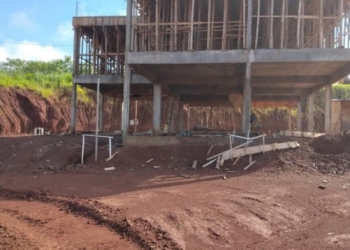 Centro de Atendimento  Aduaneiro 40% concluído. Fotos: MOPC