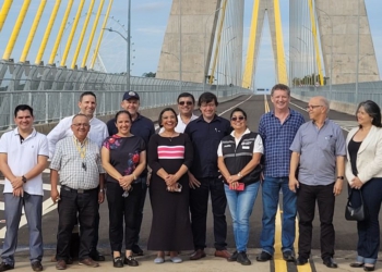Integrantes da visita técnica realizada na última sexta-feira (12). Fotos: MOPC/divulgação