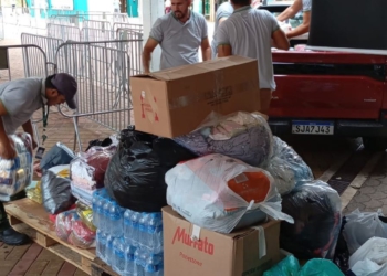 Doações arrecadadas no Parque Nacional do Iguaçu. Foto: equipe Cataratas Urbia