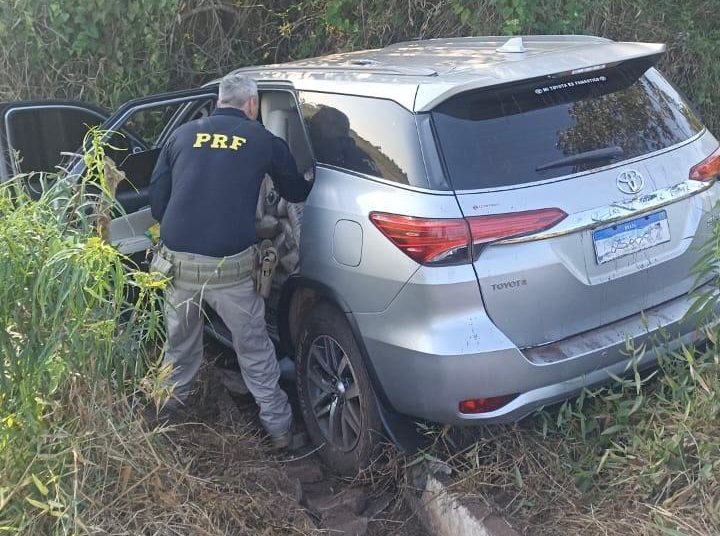Veículo apreendido. Foto: PRF/Divulgação