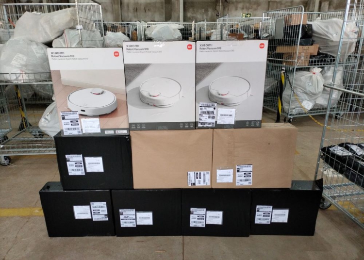 Parte das mercadorias apreendidas. Foto: divulgação/RF