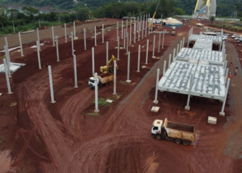 Obras da Perimetral em andamento. Foto: DER-PR