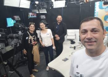 Em Brasília, equipe conhece a tecnologia para canal de TV aberta da Câmara de Foz. Foto: divulgação