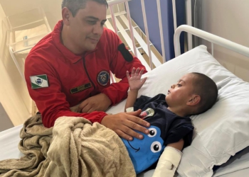 Forças de segurança encontram menino de 2 anos que estava desaparecido em Cambira. Foto: AEN