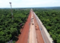 Obra de duplicação da Avenida das Cataratas. Foto: DER