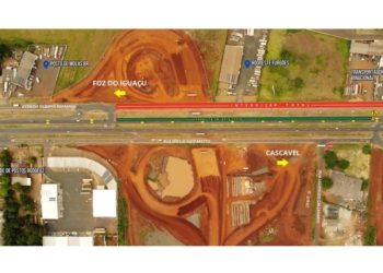 Local do fechamento. Foto: DER=PR