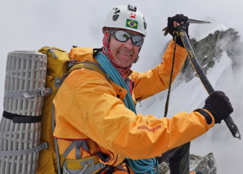 Em 2023, o paranaense alpinista escalou os Alpes