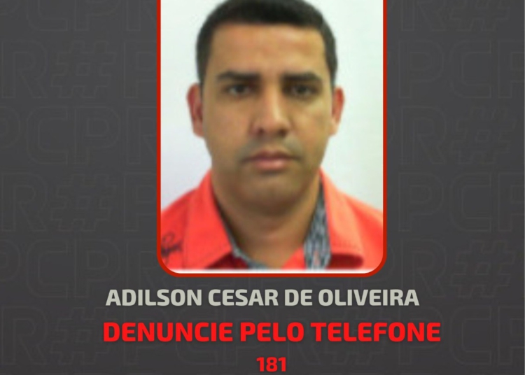 Foto do suspeito divulgada pela PCPR