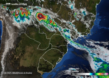 Céu sem nuvens sobre o Paraná nesta segunda-feira. Foto: Simepar