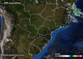 "Céu de brigadeiro" no Paraná nesta quarta-feira, 30 de abril. Foto: Simepar