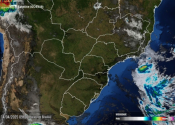 Céu limpo sobre sobre o Paraná nesta segunda-feira pela manhã, mas a chuva chega amanhã