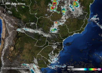 Céu com poucas nuvens sobre o Paraná. Foto: Simepar