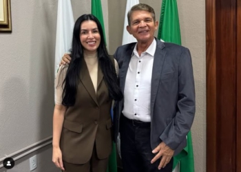 General e a sua nova secretária da Mulher. Foto: rede social