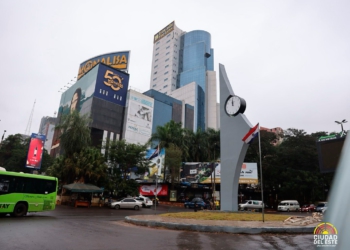Nova rotatória da cidade da cidade na saída da Ponte da Amizade. Foto: divulgação