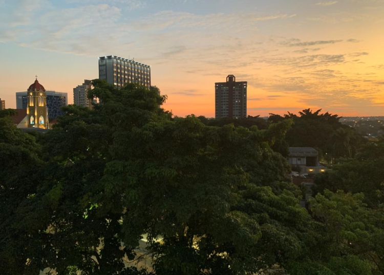 Pôr do sol em Foz do Iguaçu. Foto: Elias Dandolini