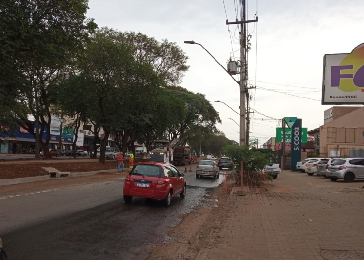 Avenida JK em obras. Foto: divulgação