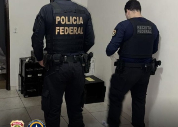 Operação realizada ontem na Vila Portes. Foto: divulgação